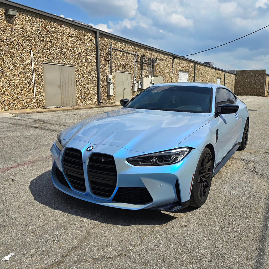 Candy Gloss Gray Blue Vinyl Wrap