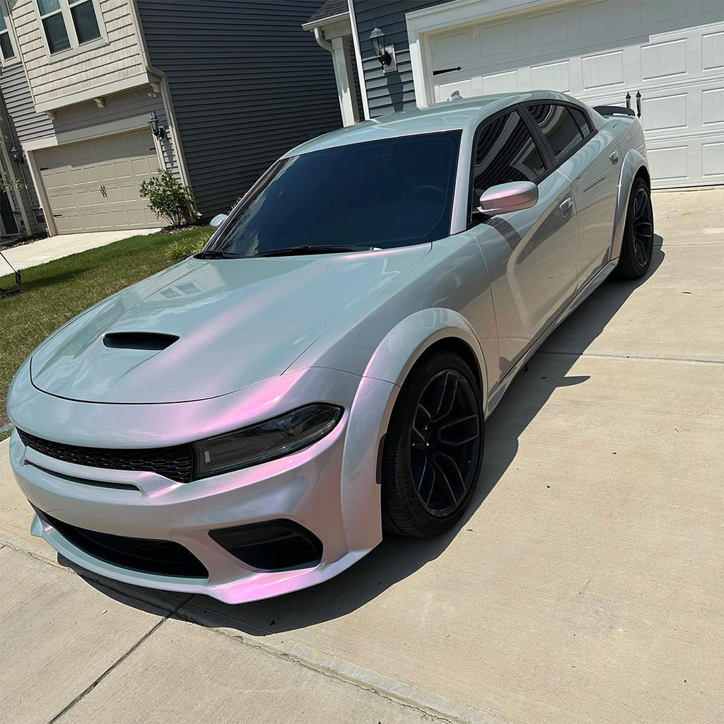 Candy Gloss Gray Pink Vinyl Wrap