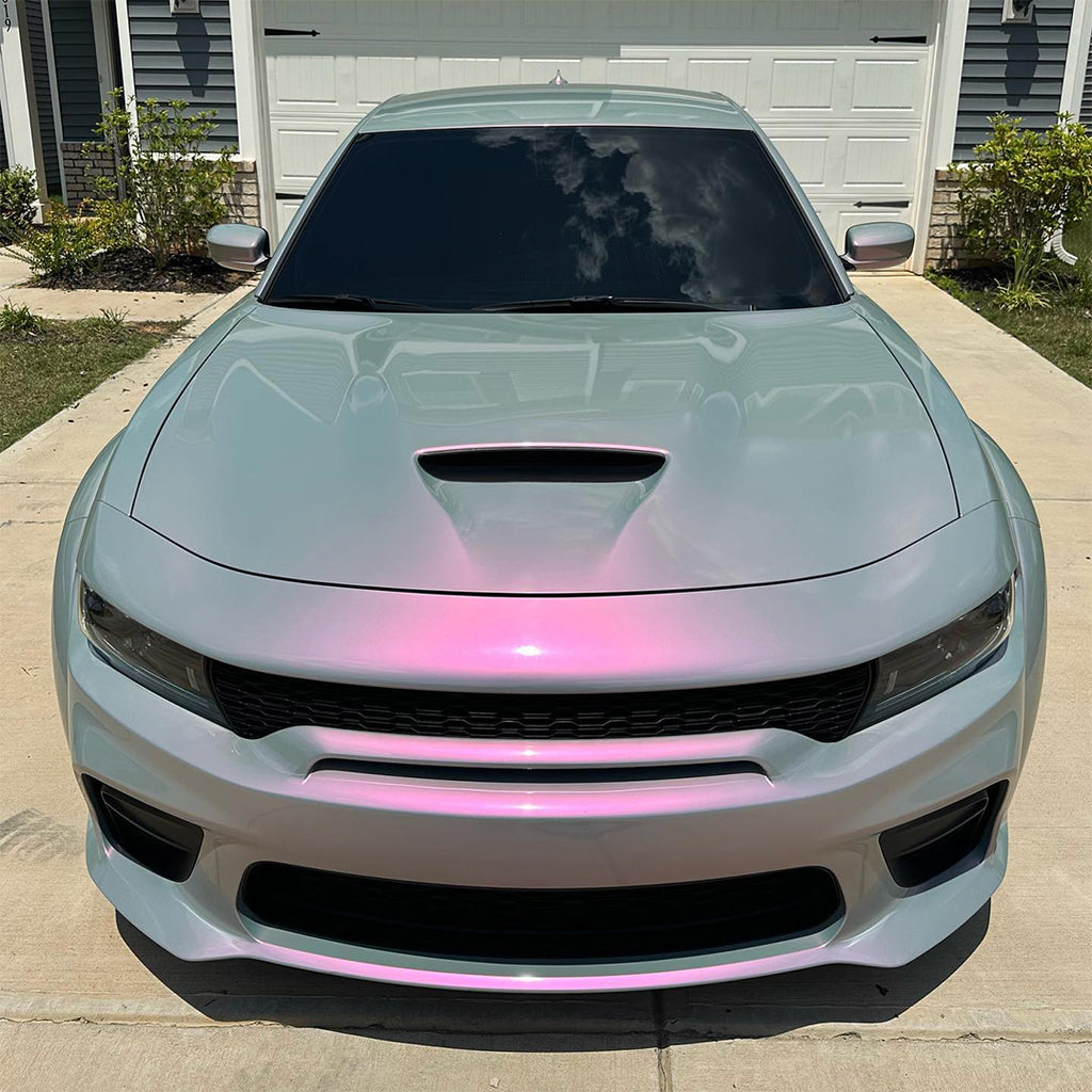 Candy Gloss Gray Pink Vinyl Wrap