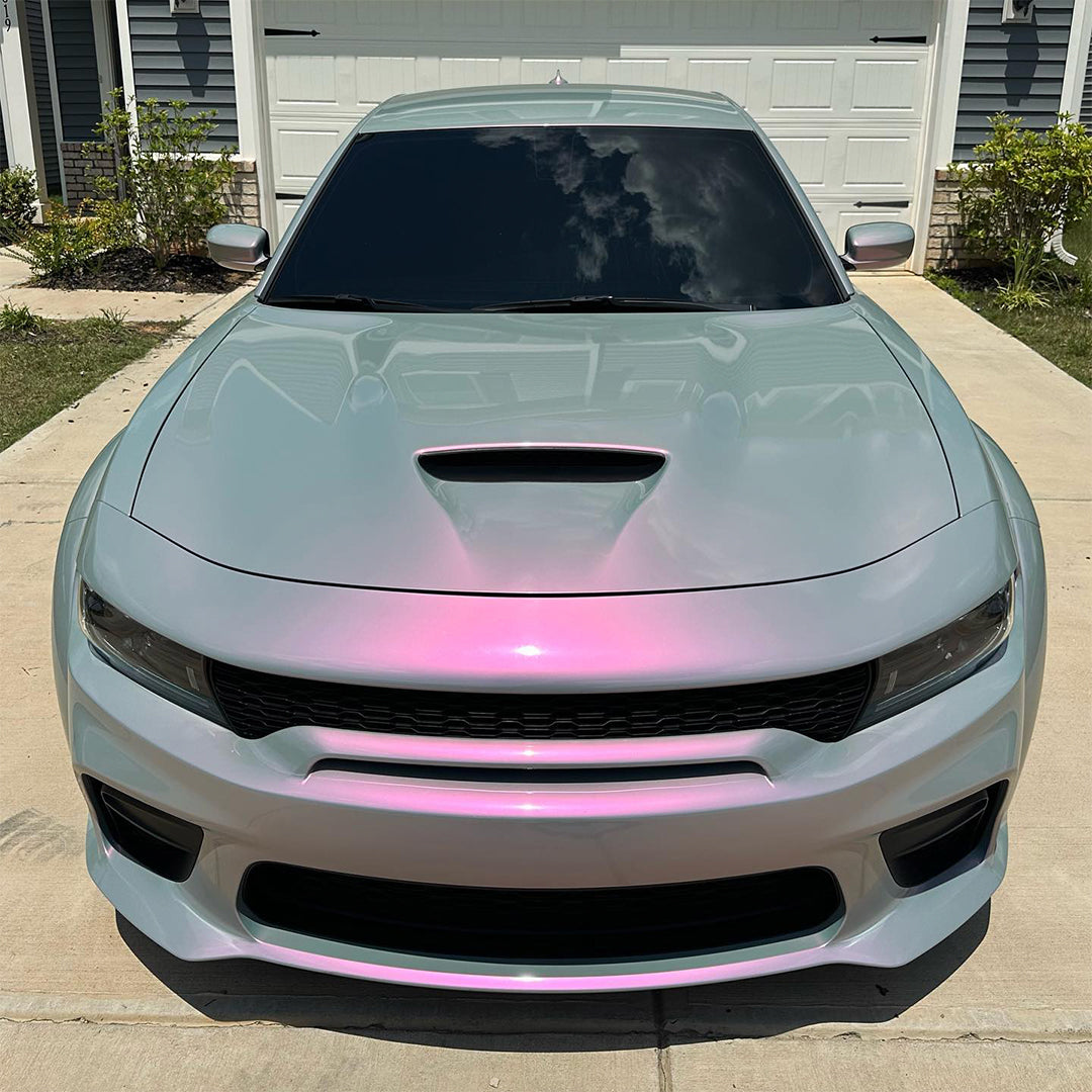 Candy Gloss Gray Pink Vinyl Wrap