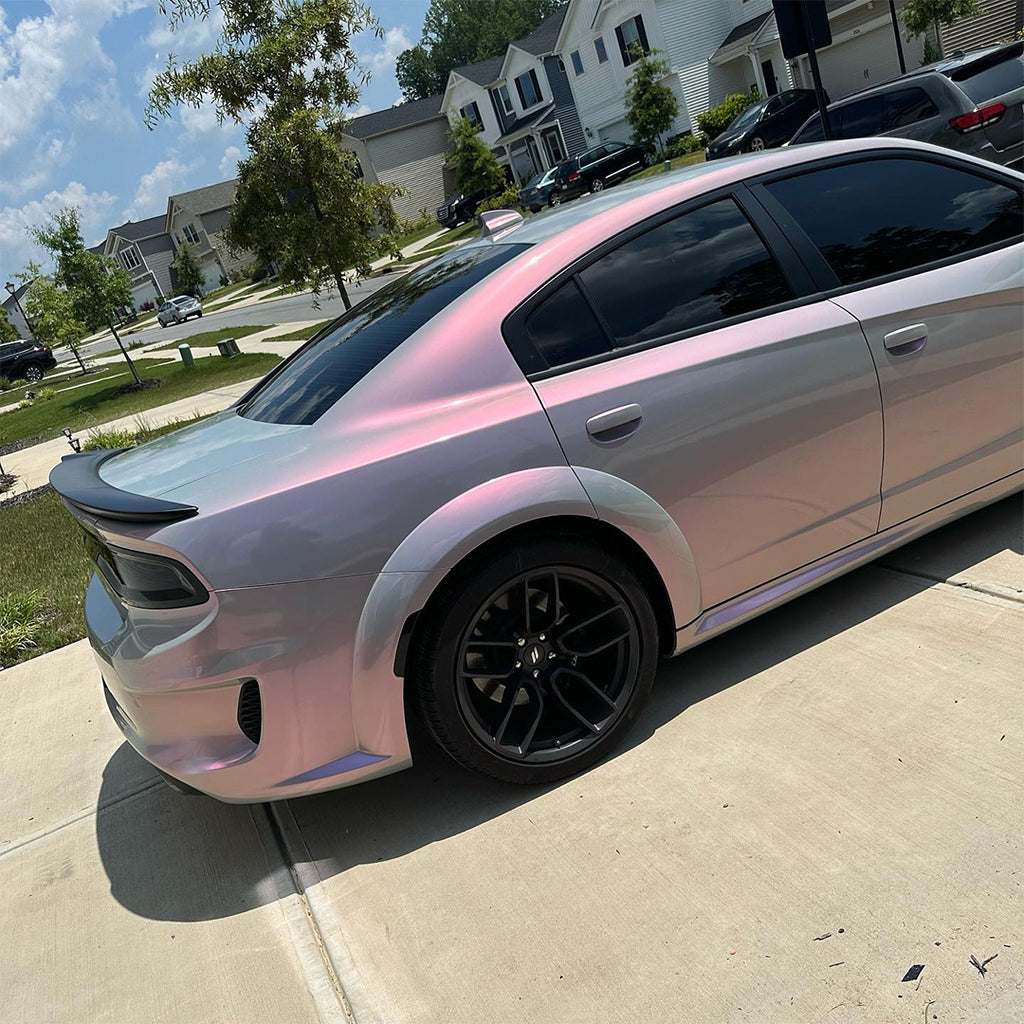 Candy Gloss Gray Pink Vinyl Wrap