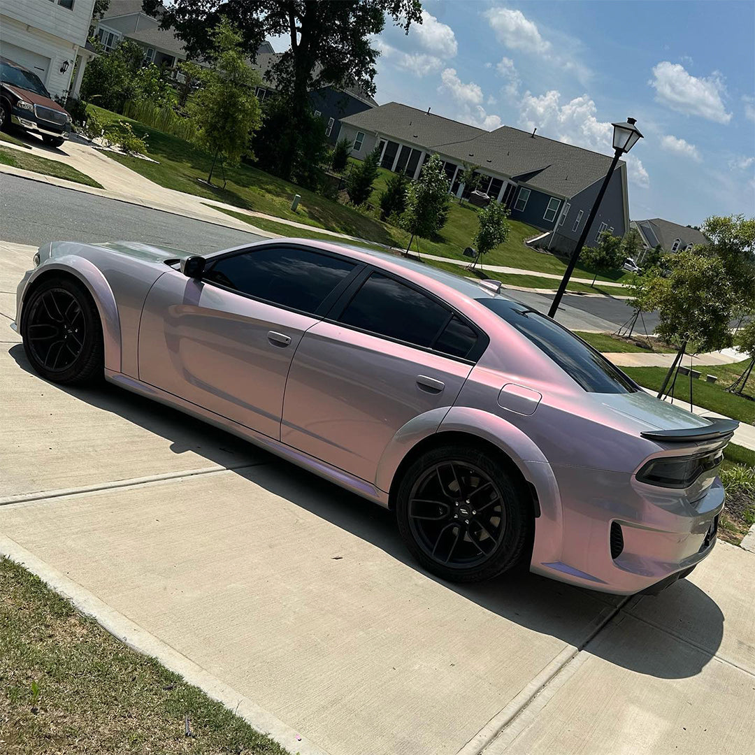 Candy Gloss Gray Pink Vinyl Wrap