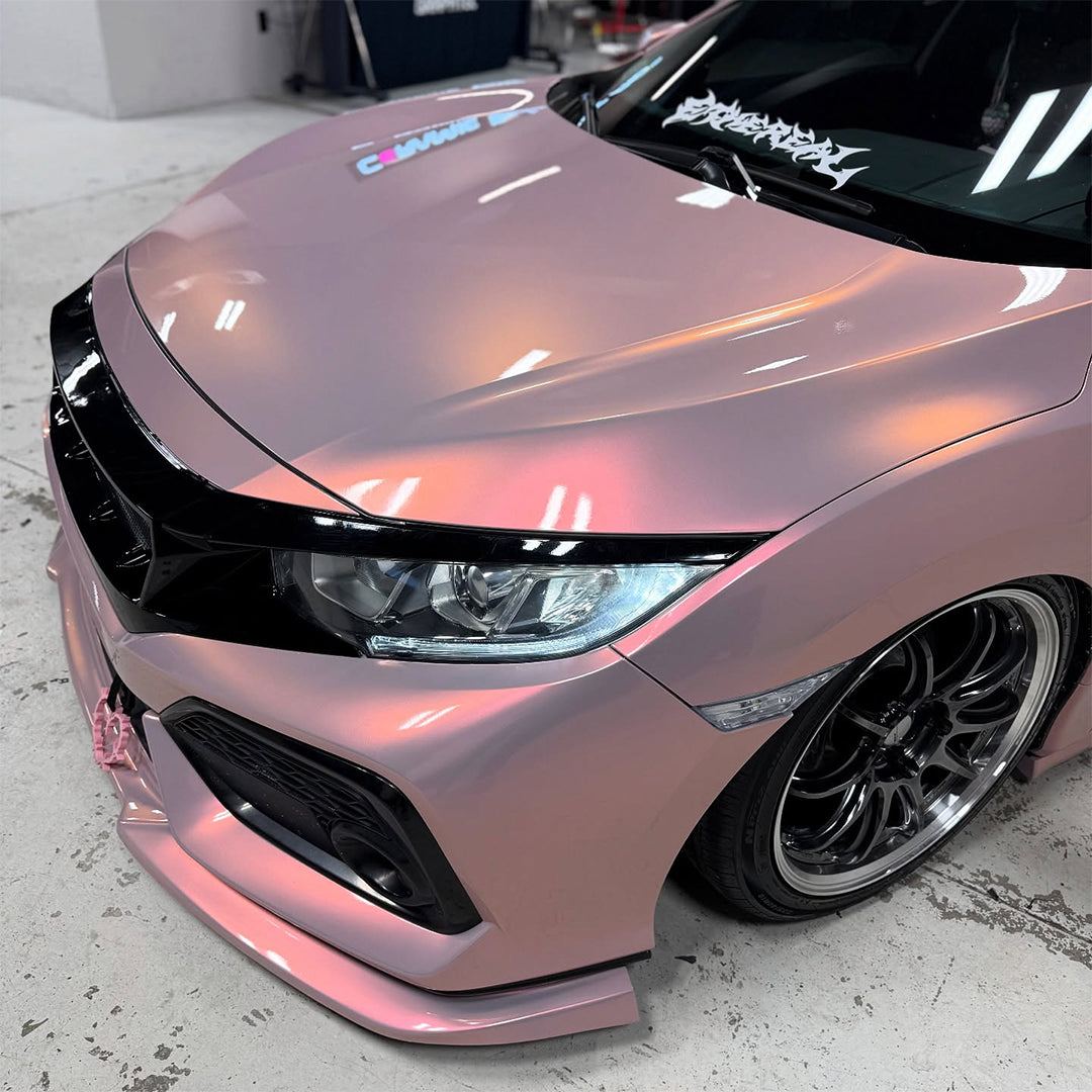 Candy Gloss Gray Red Vinyl Wrap