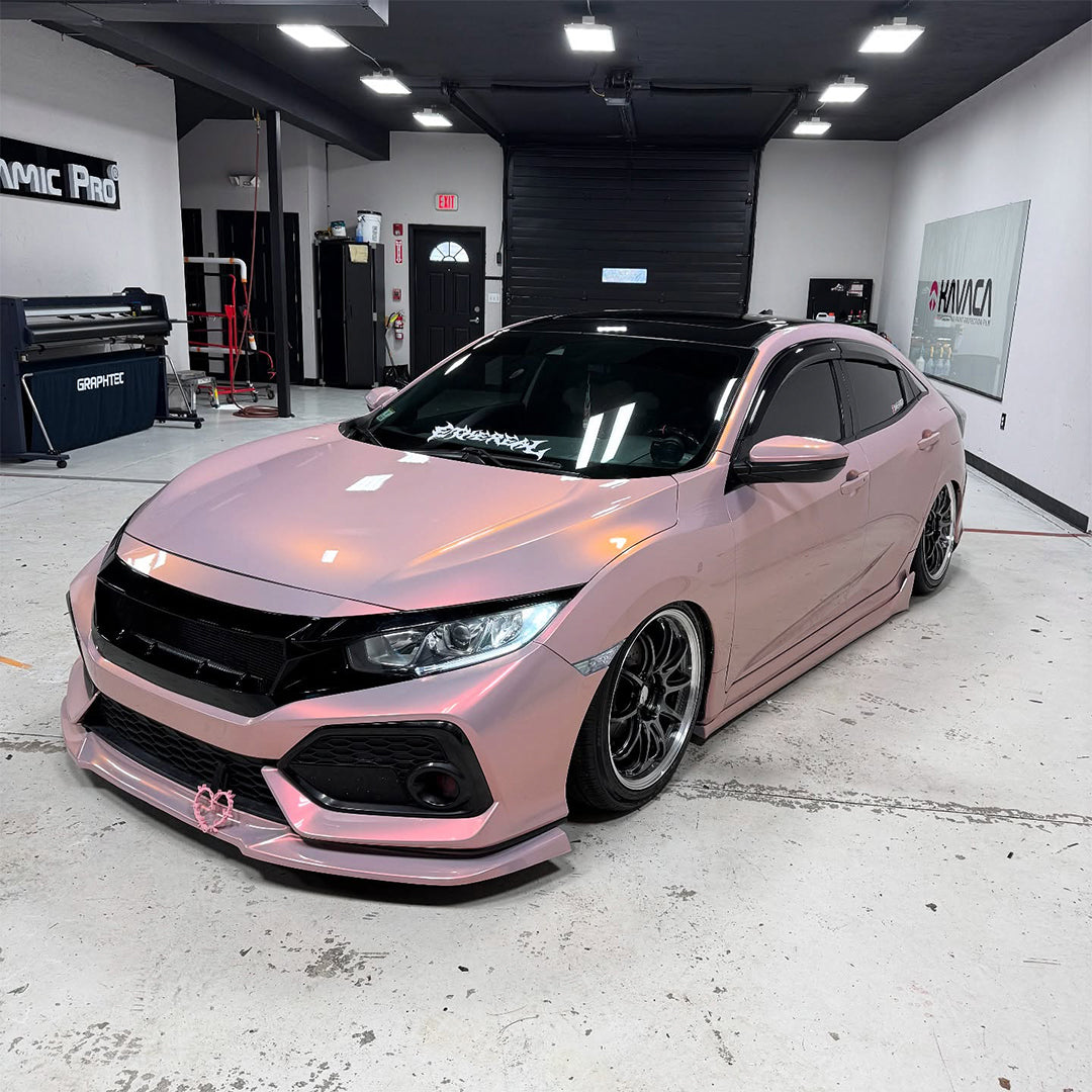 Candy Gloss Gray Red Vinyl Wrap