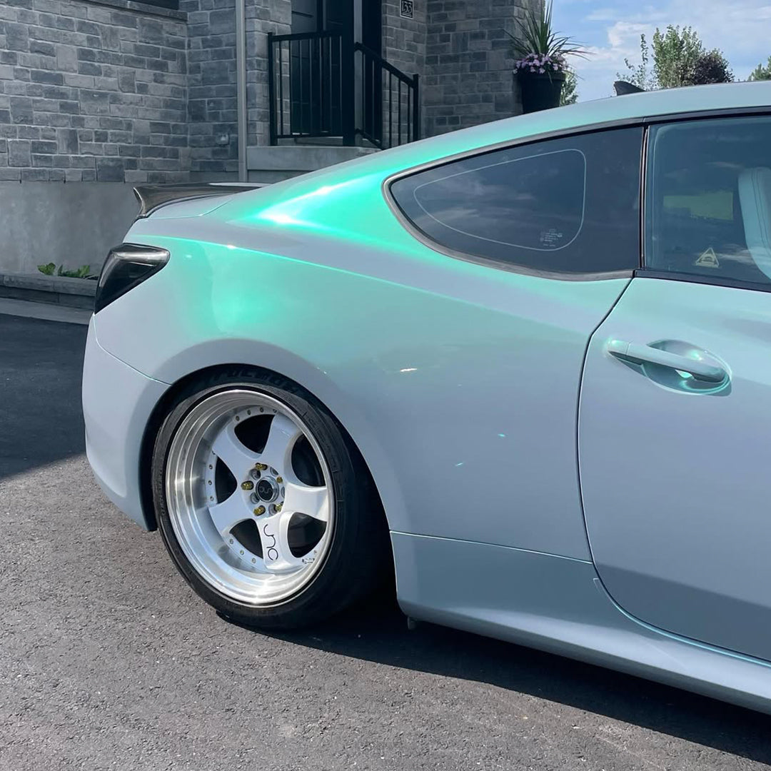 Candy Gloss Platinum Green Vinyl Wrap