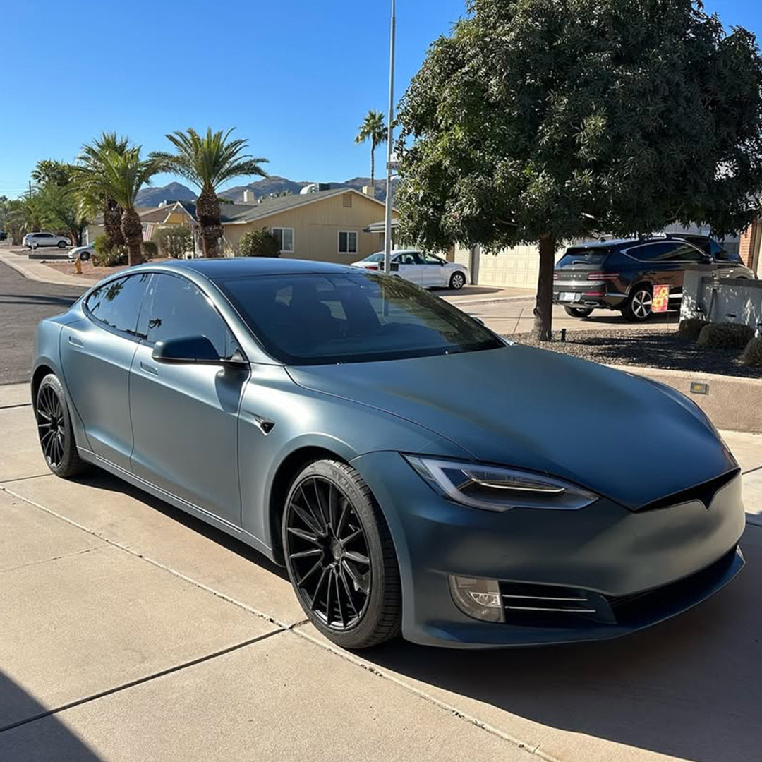 Candy Matte Gray Teal Vinyl Wrap