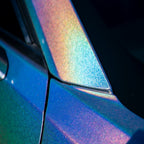 Matte Rainbow Laser Silver Vinyl Wrap - product view 3