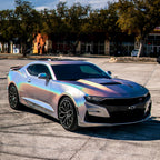Matte Rainbow Laser Silver Vinyl Wrap - product view 2
