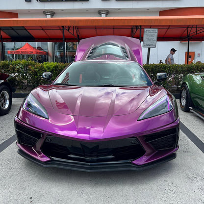 Chevrolet Corvette|Glossy Metallic Grape Purple Vinyl Wrap|Eowrap