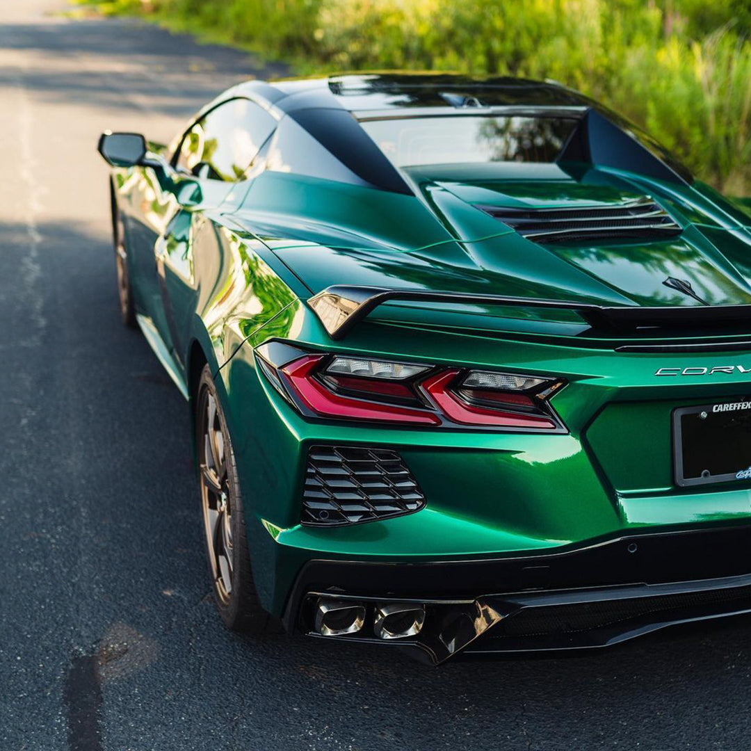 Chevrolet Corvette|Glossy Metallic La Salle Green Vinyl Wrap|Eowrap