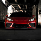 Satin Chrome Prismatic Red Vinyl Wrap - product view 7