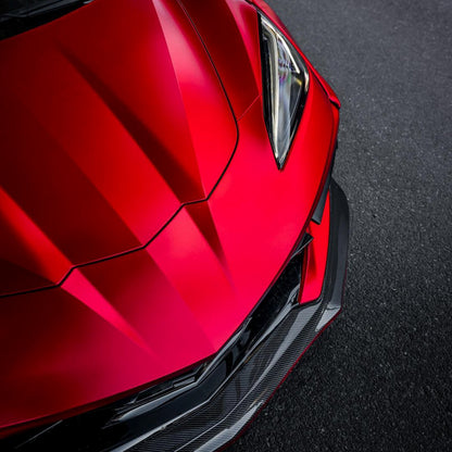 Chevrolet Corvette|Satin Chrome Prismatic Red Vinyl Wrap|Eowrap