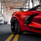 Satin Chrome Prismatic Red Vinyl Wrap - product view 6