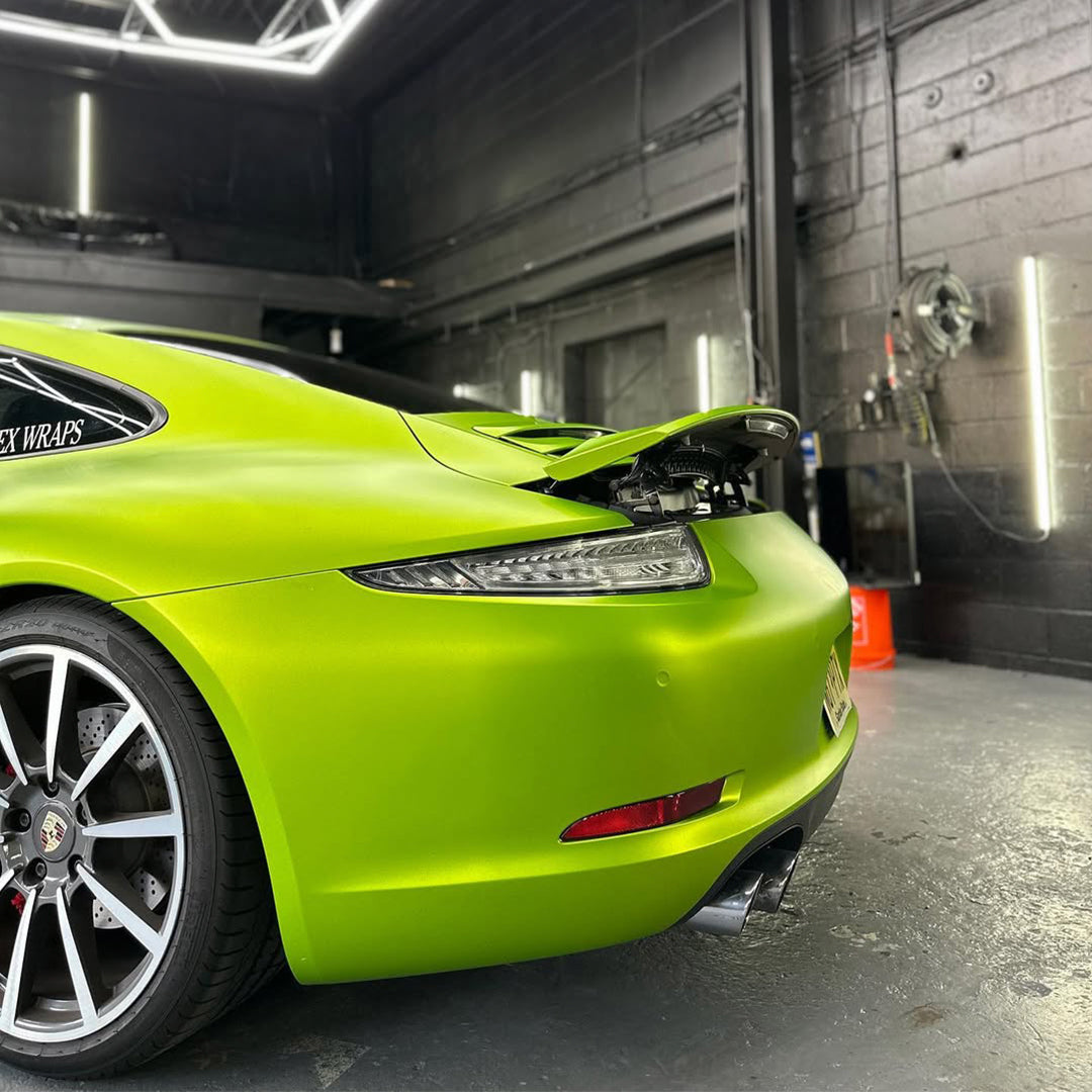 Coral Matte Gold Green Vinyl Wrap