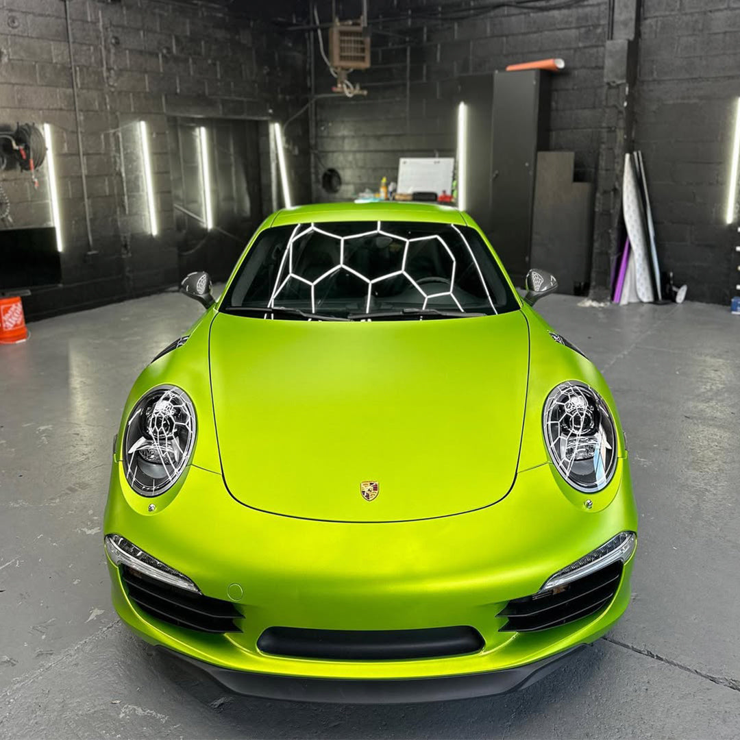 Coral Matte Gold Green Vinyl Wrap