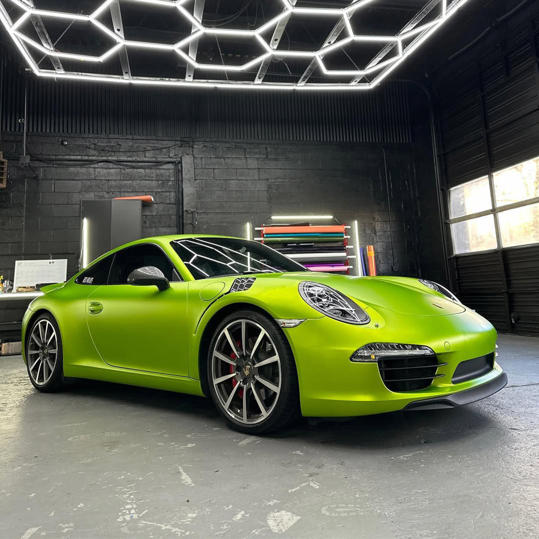 Coral Matte Gold Green Vinyl Wrap