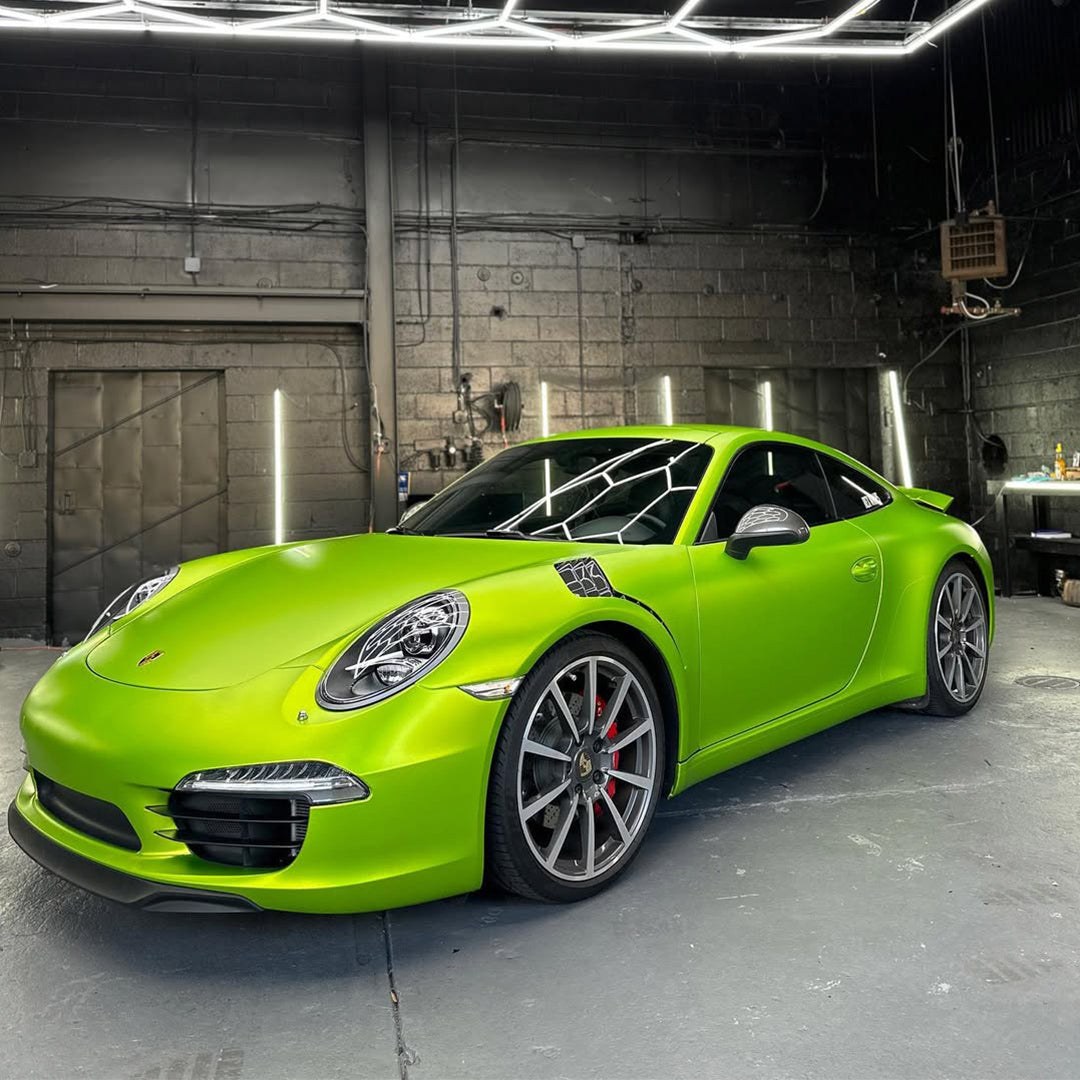 Coral Matte Gold Green Vinyl Wrap