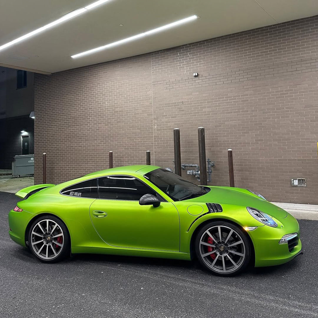 Coral Matte Gold Green Vinyl Wrap