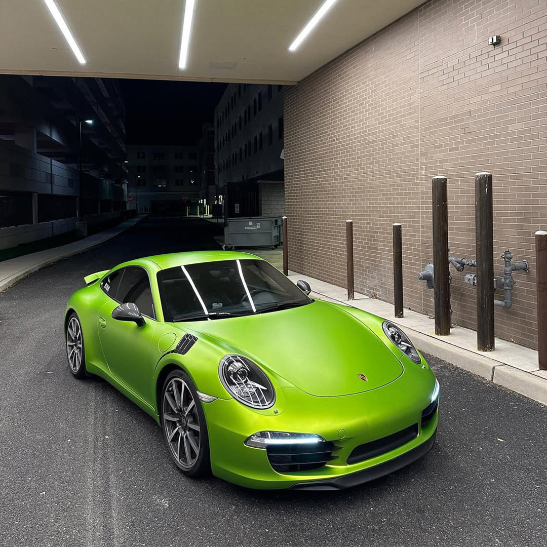 Coral Matte Gold Green Vinyl Wrap