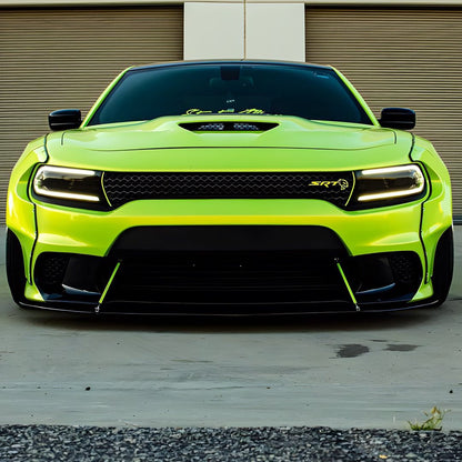 Dodge Charger|Candy Metallic Neon Yellow green Vinyl Wrap|Eowrap