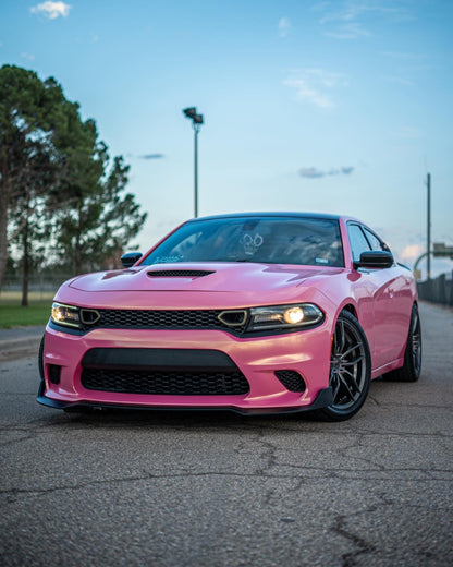 Dodge Charger|Glitter Metallic Diamond Gold Pink Vinyl Wrap|Eowrap