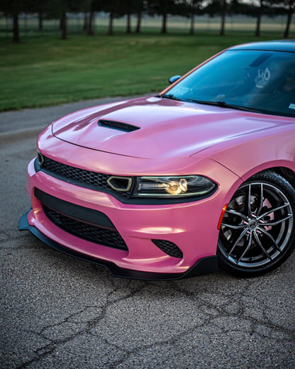 Dodge Charger|Glitter Metallic Diamond Gold Pink Vinyl Wrap|Eowrap