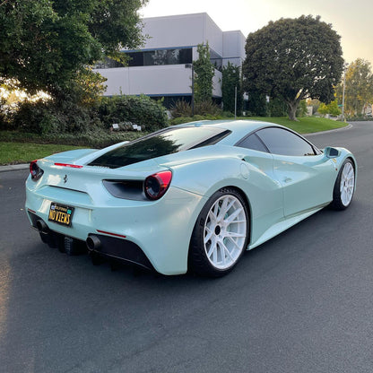 Ferrari 488|High Glossy Jade Green Vinyl Wrap|Eowrap