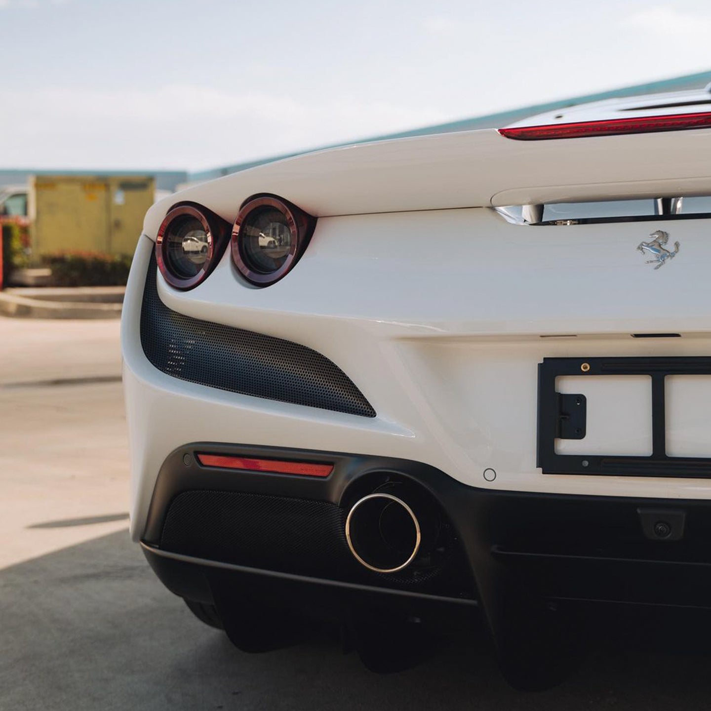 Ferrari F8|High Glossy Crystal White Vinyl Wrap|Eowrap