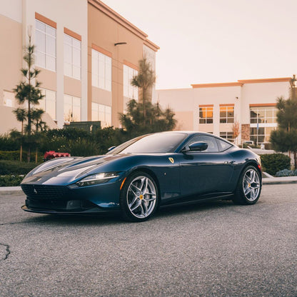 Ferrari|Glossy Metallic Indigo Blue Vinyl Wrap|Eowrap