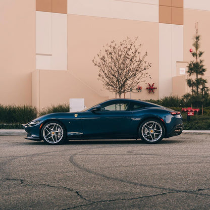 Ferrari|Glossy Metallic Indigo Blue Vinyl Wrap|Eowrap