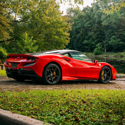 Ferrari SF90|High Glossy Ferrari Red Vinyl Wrap|Eowrap