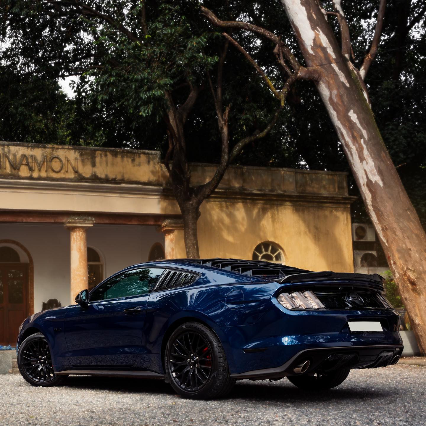 Ford Mustang|Glossy Metallic Indigo Blue Vinyl Wrap|Eowrap