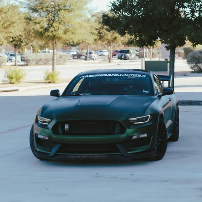 Ford Mustang|Satin Chrome Paolo Veronese Green Vinyl Wrap|Eowrap 