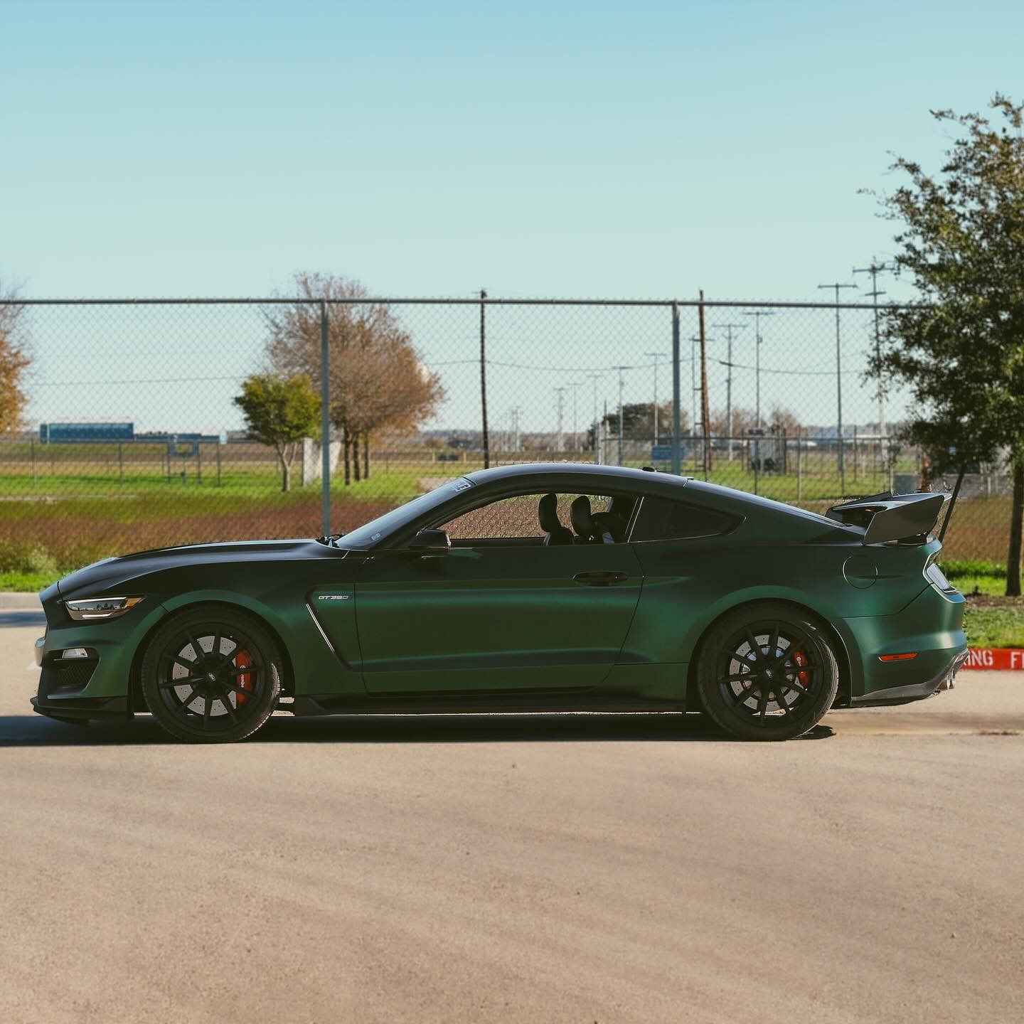 Ford Mustang|Satin Chrome Paolo Veronese Green Vinyl Wrap|Eowrap 