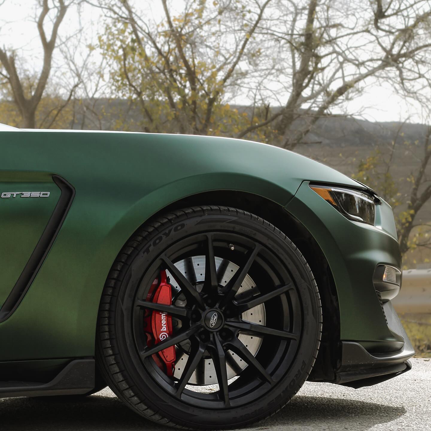 Ford Shelby GT500|Satin Chrome Paolo Veronese Green Vinyl Wrap|Eowrap 