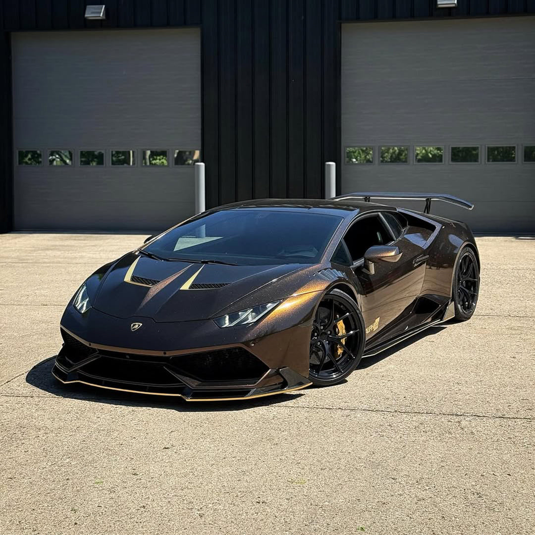 Galaxy Dust Gloss Black Gold Vinyl Wrap