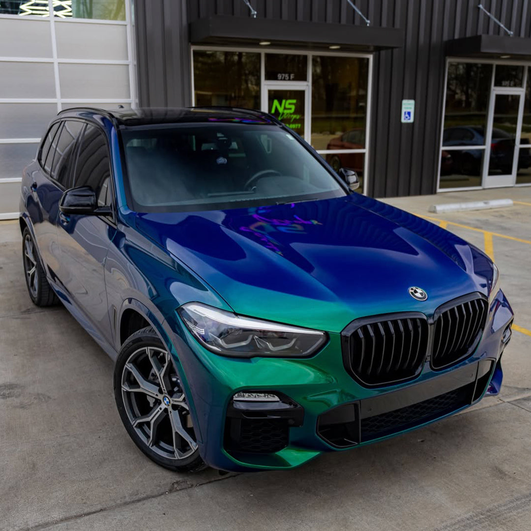 Galaxy Gloss Aurora Green Color Shift Vinyl Wrap
