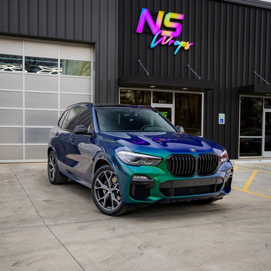 Galaxy Gloss Aurora Green Color Shift Vinyl Wrap