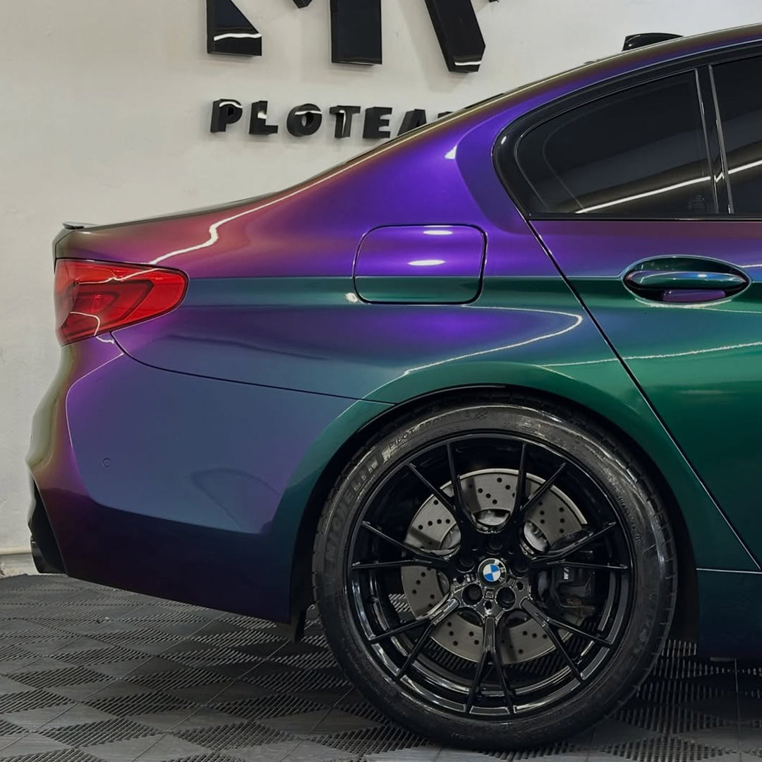 Galaxy Gloss Spectrum Purple Green Color Shift Vinyl Wrap