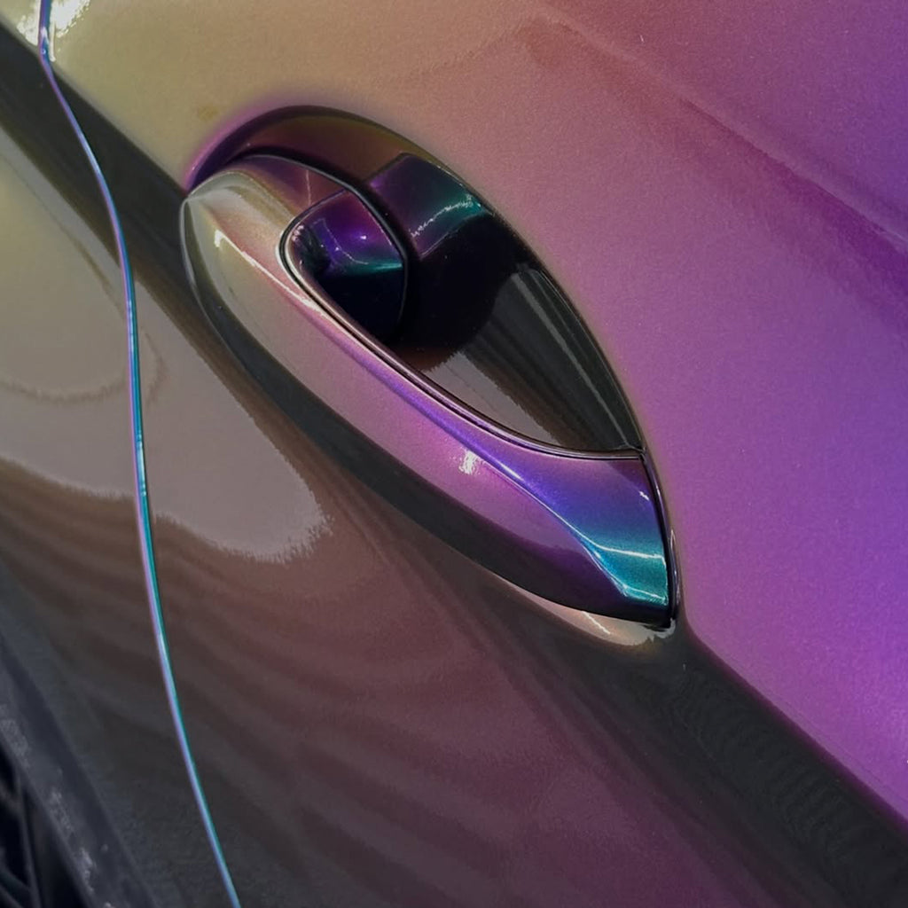 Galaxy Gloss Spectrum Purple Green Color Shift Vinyl Wrap