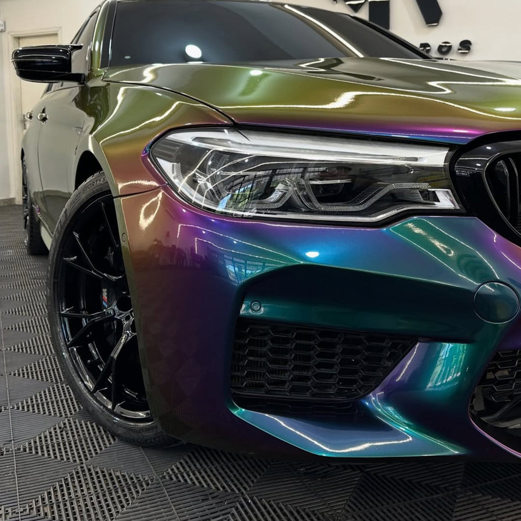 Galaxy Gloss Spectrum Purple Green Color Shift Vinyl Wrap
