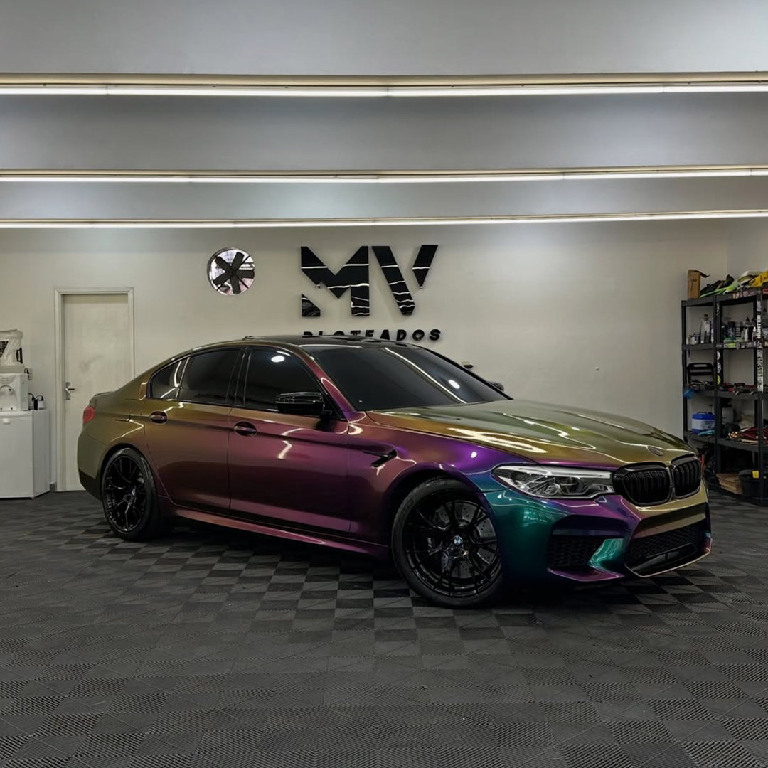 Galaxy Gloss Spectrum Purple Green Color Shift Vinyl Wrap
