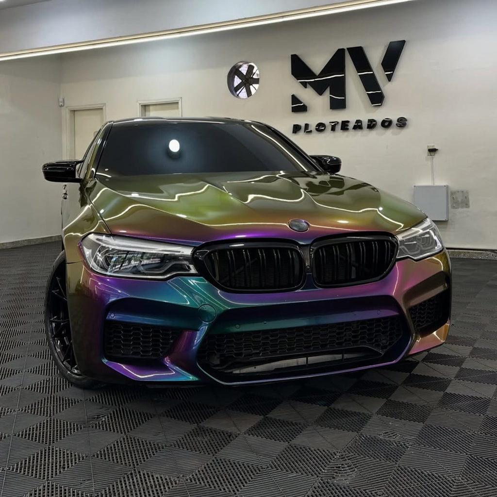 Galaxy Gloss Spectrum Purple Green Color Shift Vinyl Wrap