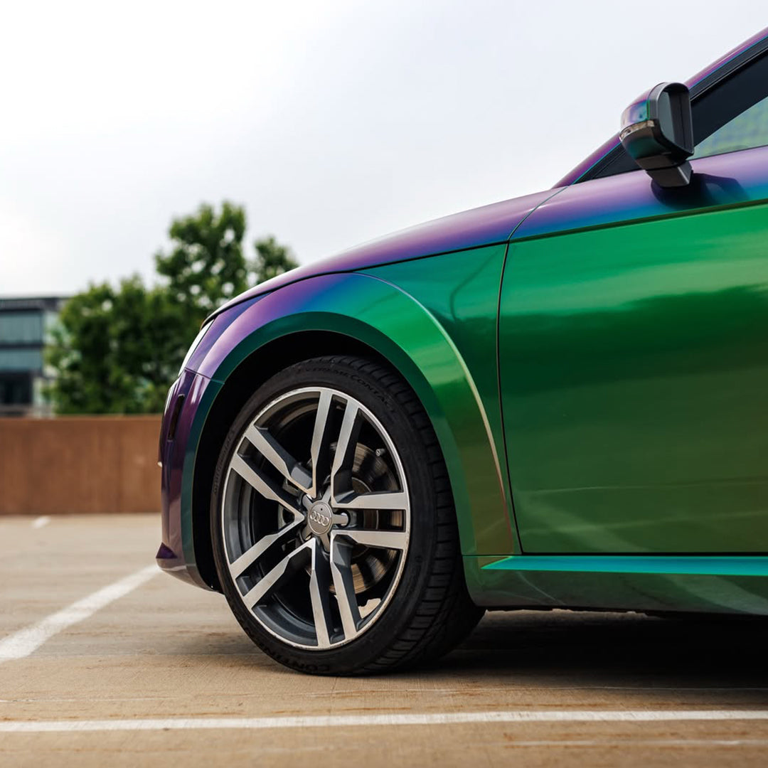 Galaxy Gloss Spectrum Purple Green Color Shift Vinyl Wrap