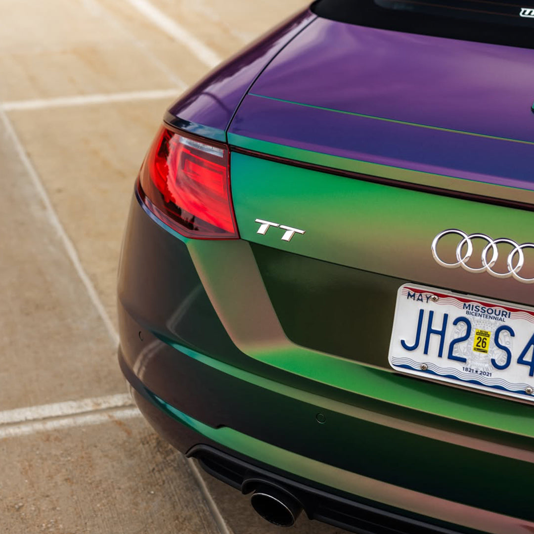 Galaxy Gloss Spectrum Purple Green Color Shift Vinyl Wrap