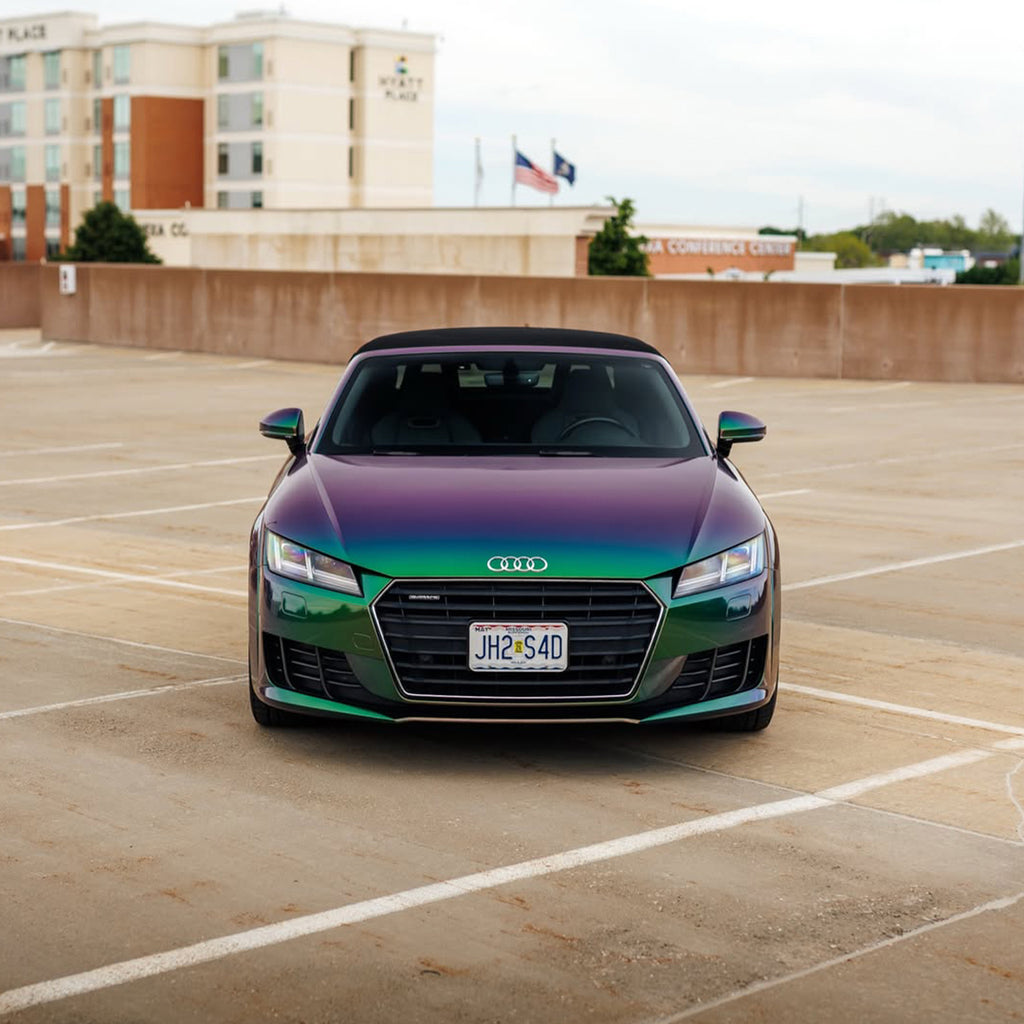 Galaxy Gloss Spectrum Purple Green Color Shift Vinyl Wrap