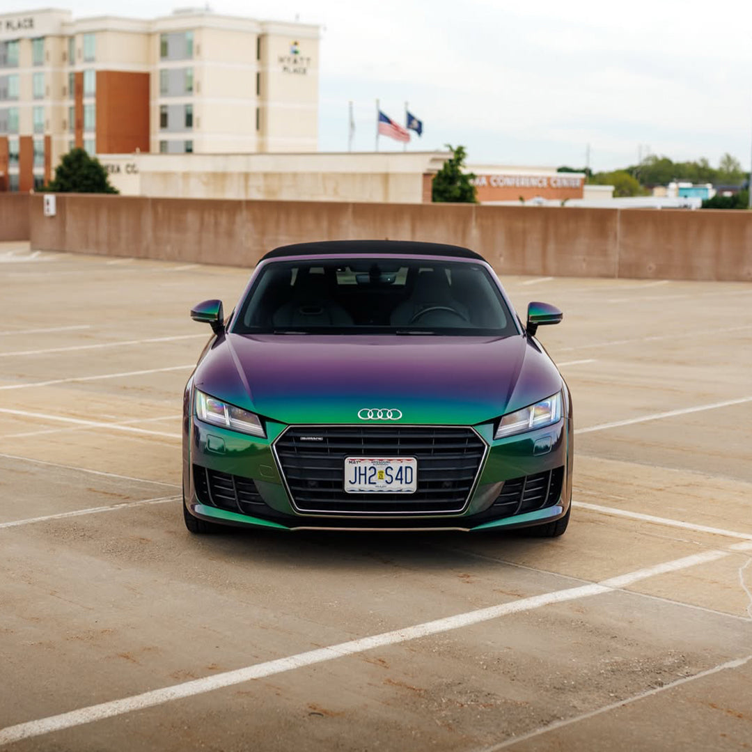 Galaxy Gloss Spectrum Purple Green Color Shift Vinyl Wrap