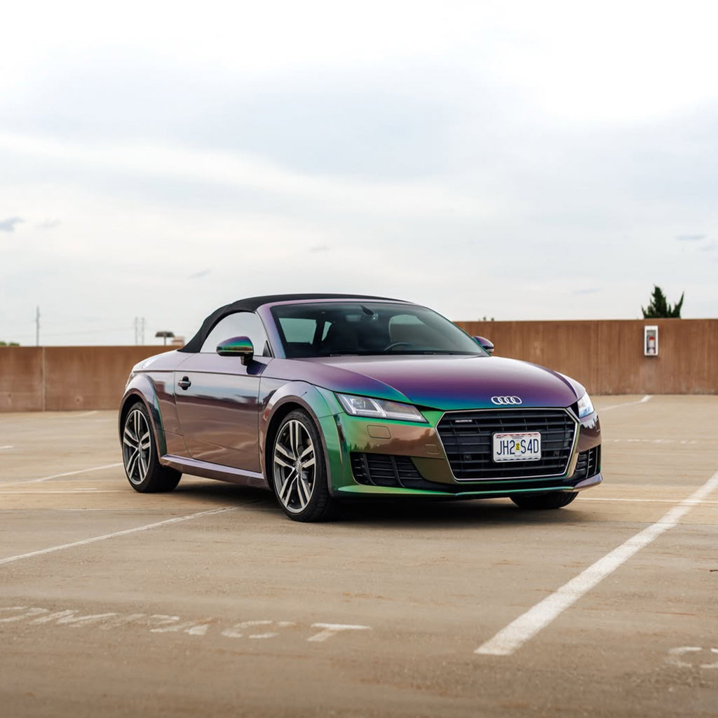 Galaxy Gloss Spectrum Purple Green Color Shift Vinyl Wrap