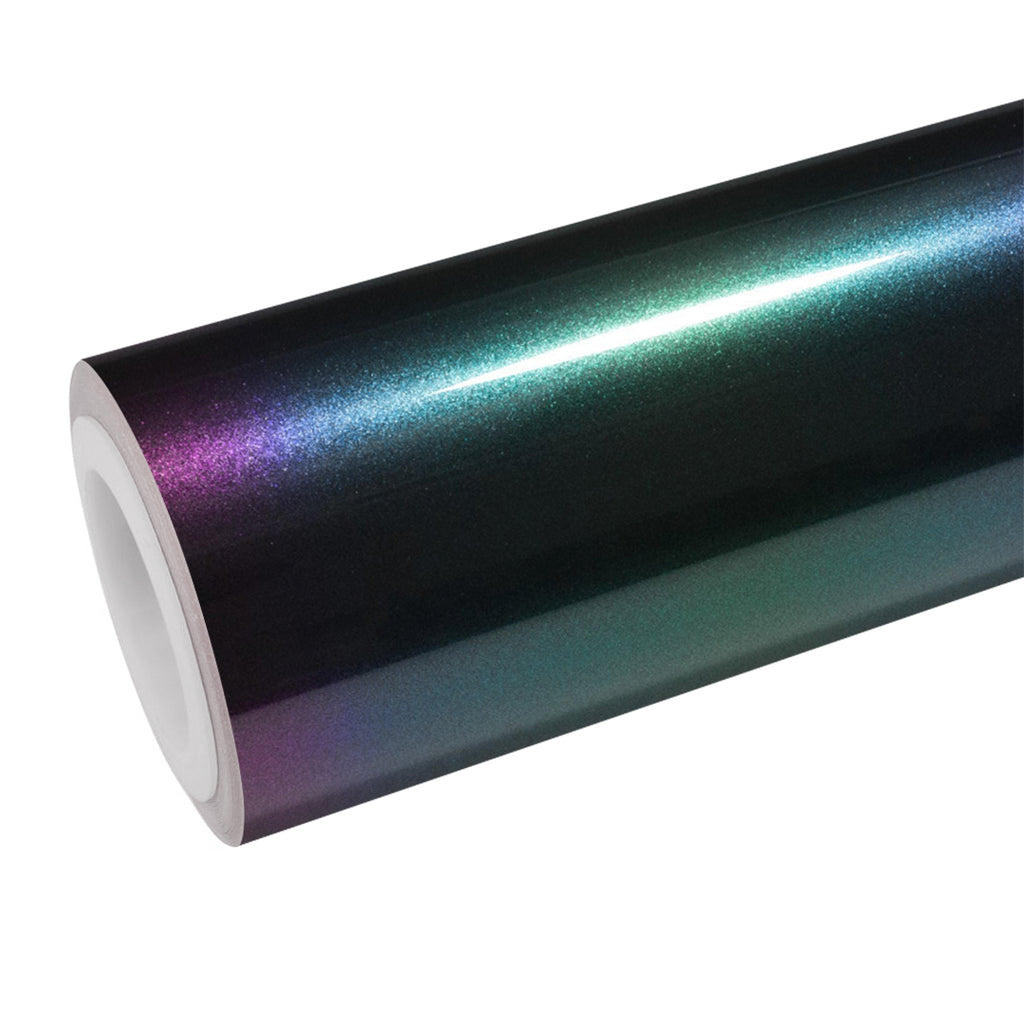 Galaxy Gloss Spectrum Purple Green Color Shift Vinyl Wrap - product view 1
