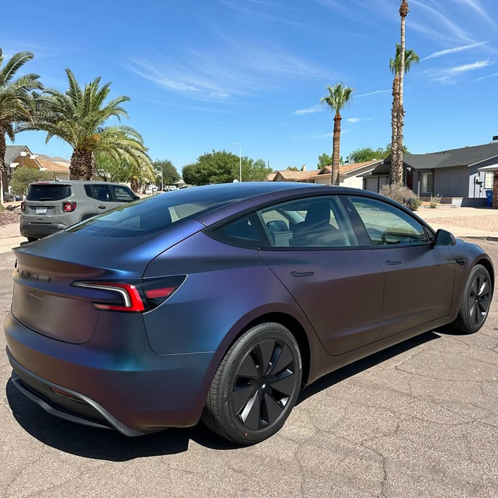 Galaxy Matte Purple Blue Vinyl Wrap